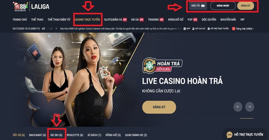 Nội dung các bước tham gia chơi Tài Xỉu M88